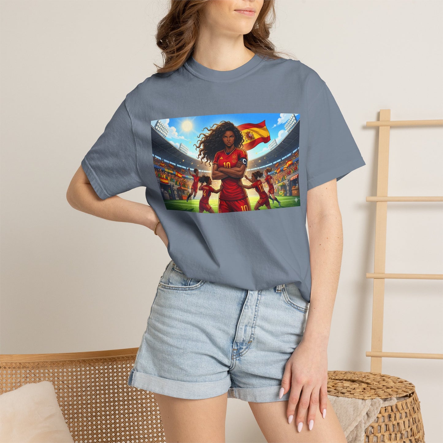 Spain – Female Soccer Champion - Stadium Graphic T-Shirt