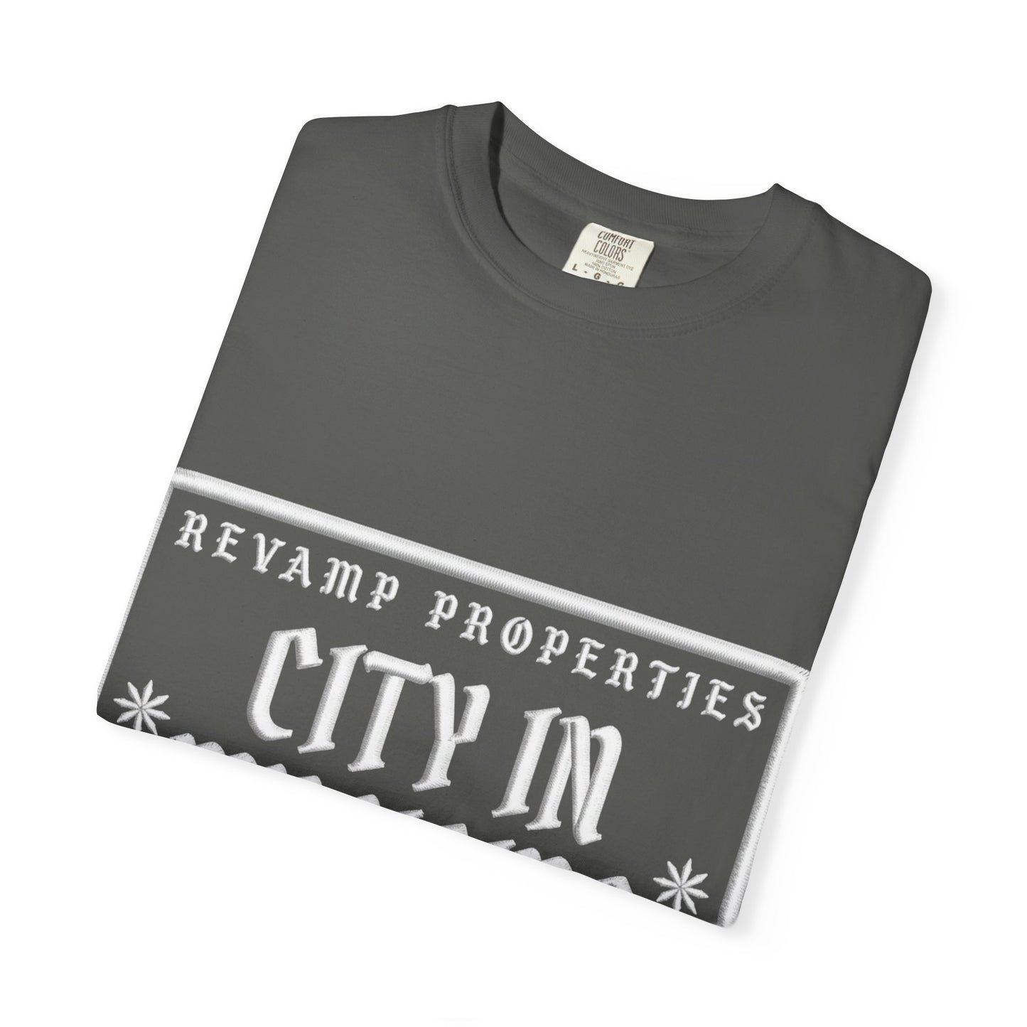 City In My Veins T‑Shirt — Vintage Cityscape Tee (Boston • NYC • Manchester)
