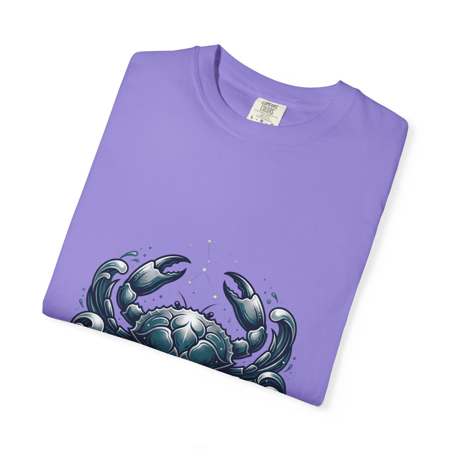 Cancer Zodiac T-Shirt — Stylized Crab Astrological Tee