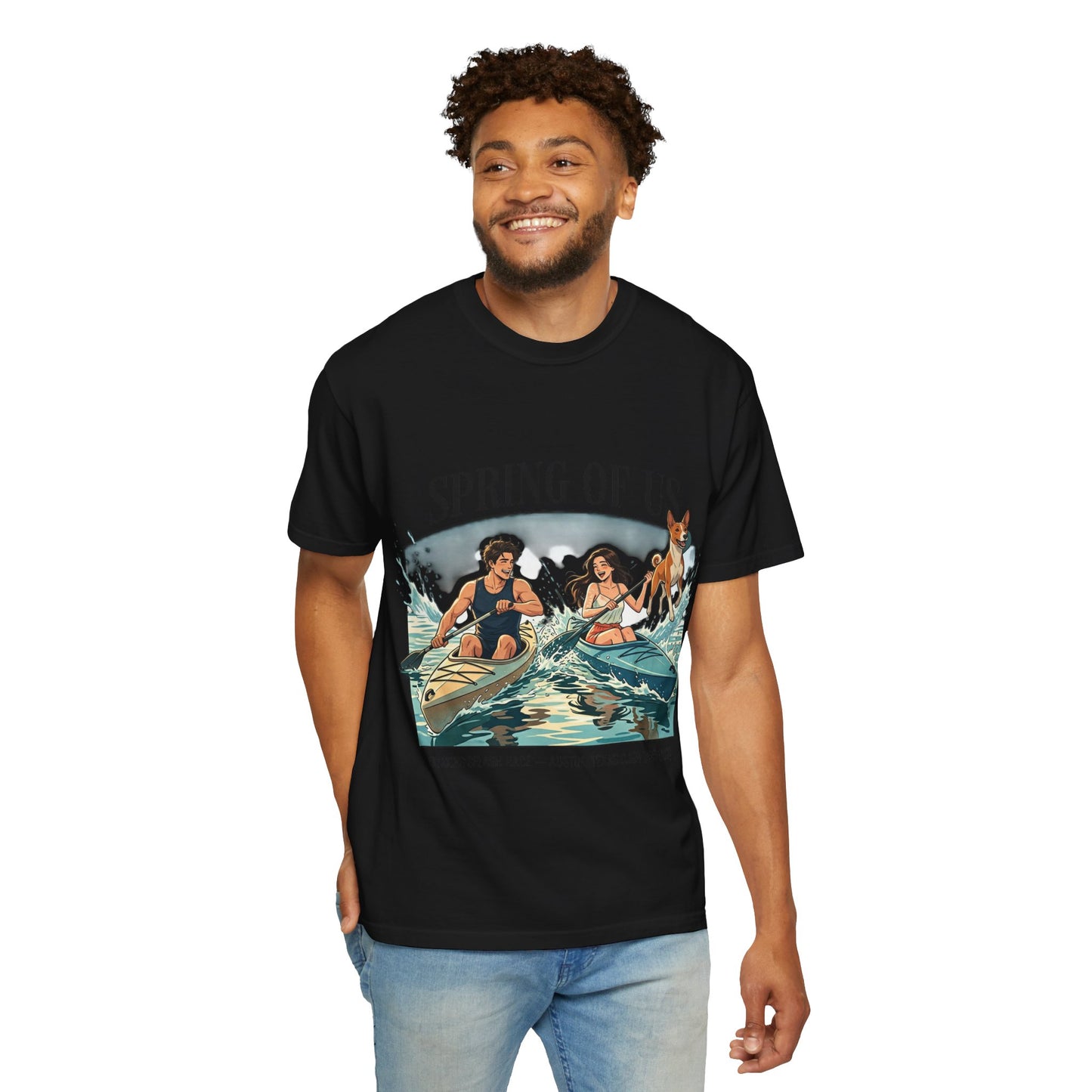 Spring of Us Kayaking T-Shirt — Retro Outdoor Adventure Tee