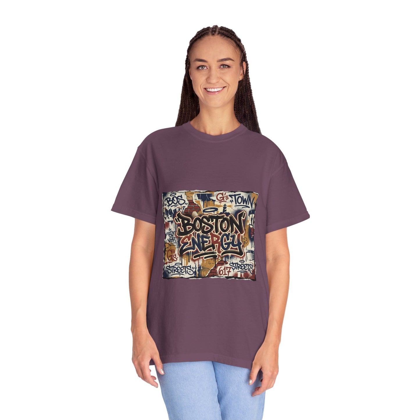Boston Graffiti Tee — Urban Street Art T‑Shirt