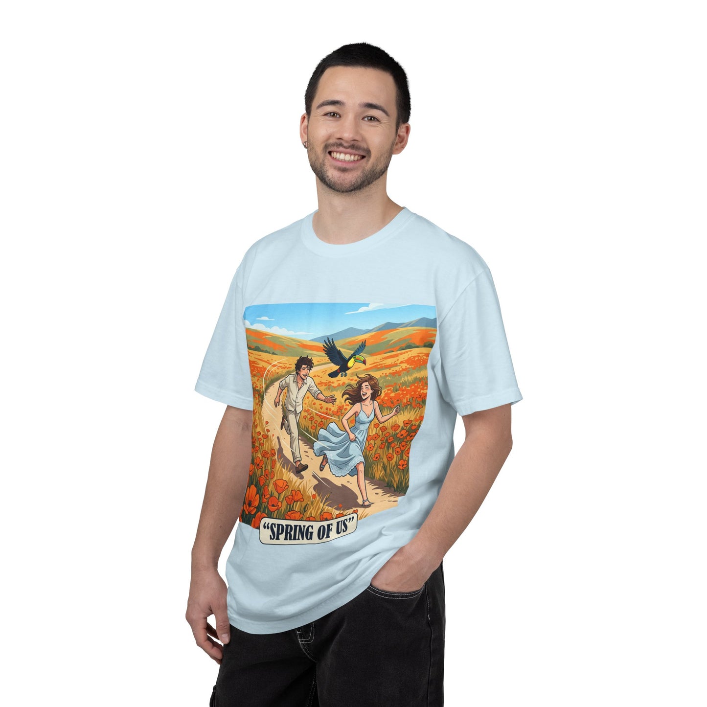 Spring of Us T-Shirt — Romantic Field Illustration Tee