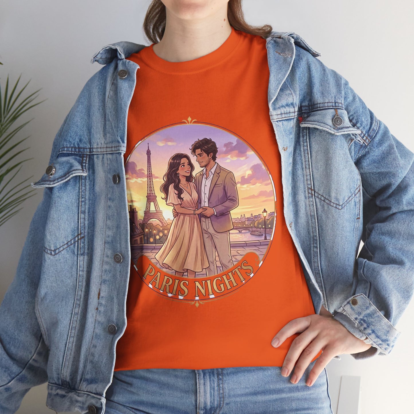 Paris Nights T-Shirt — Romantic Eiffel Tower Couple Tee