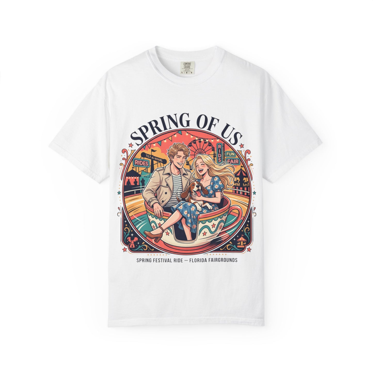 Spring of Us T-Shirt — Retro Carnival Couple Tee (Spring Festival Concert)