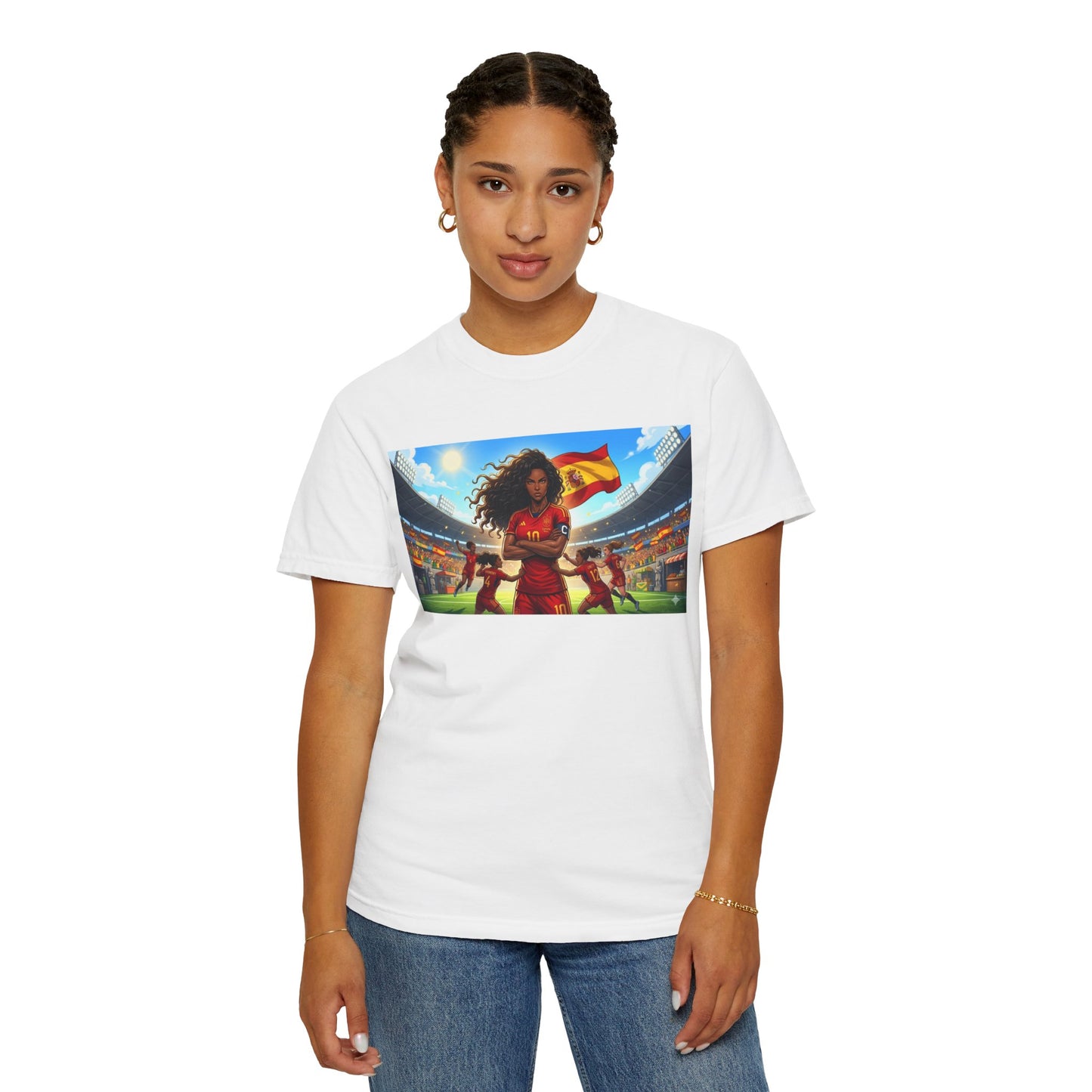 Spain – Female Soccer Champion - Stadium Graphic T-Shirt