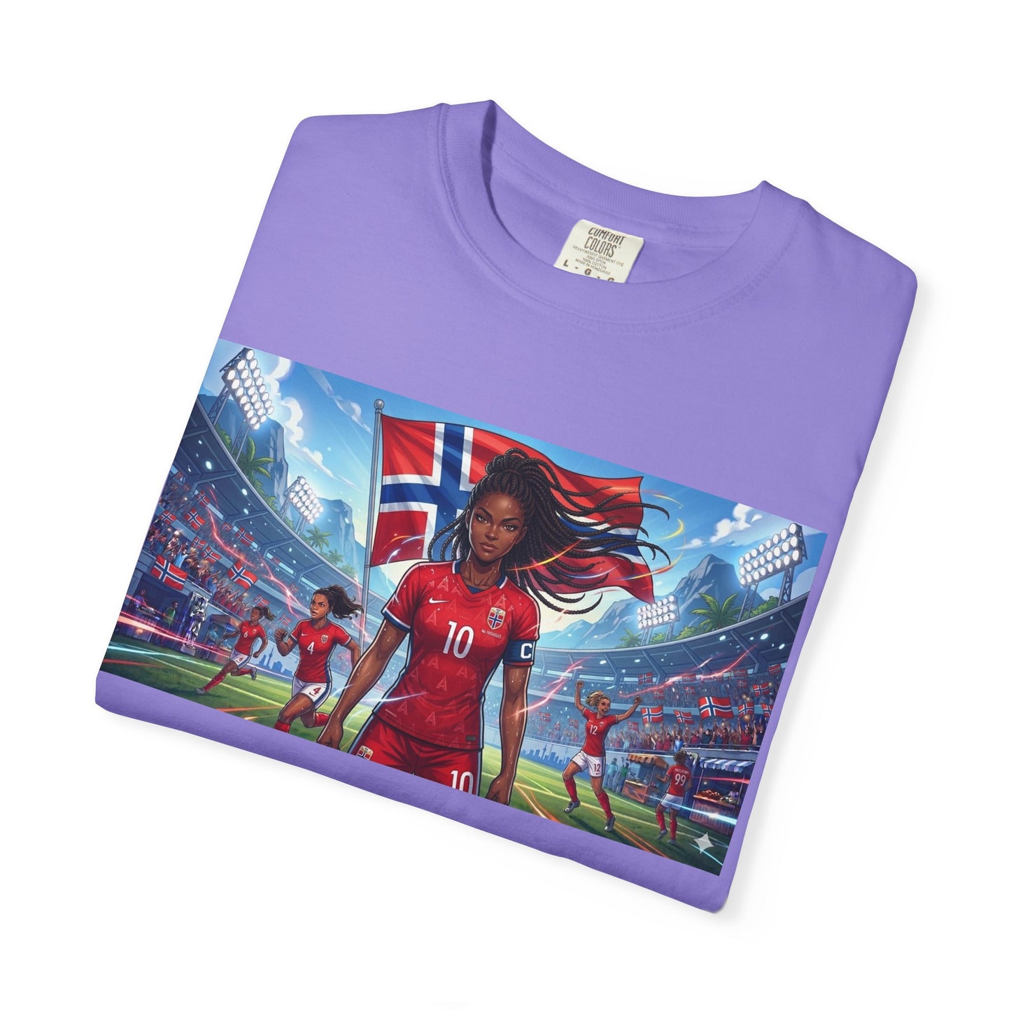 COMMANDER Norway – Female Unisex Garment-Dyed T-shirt