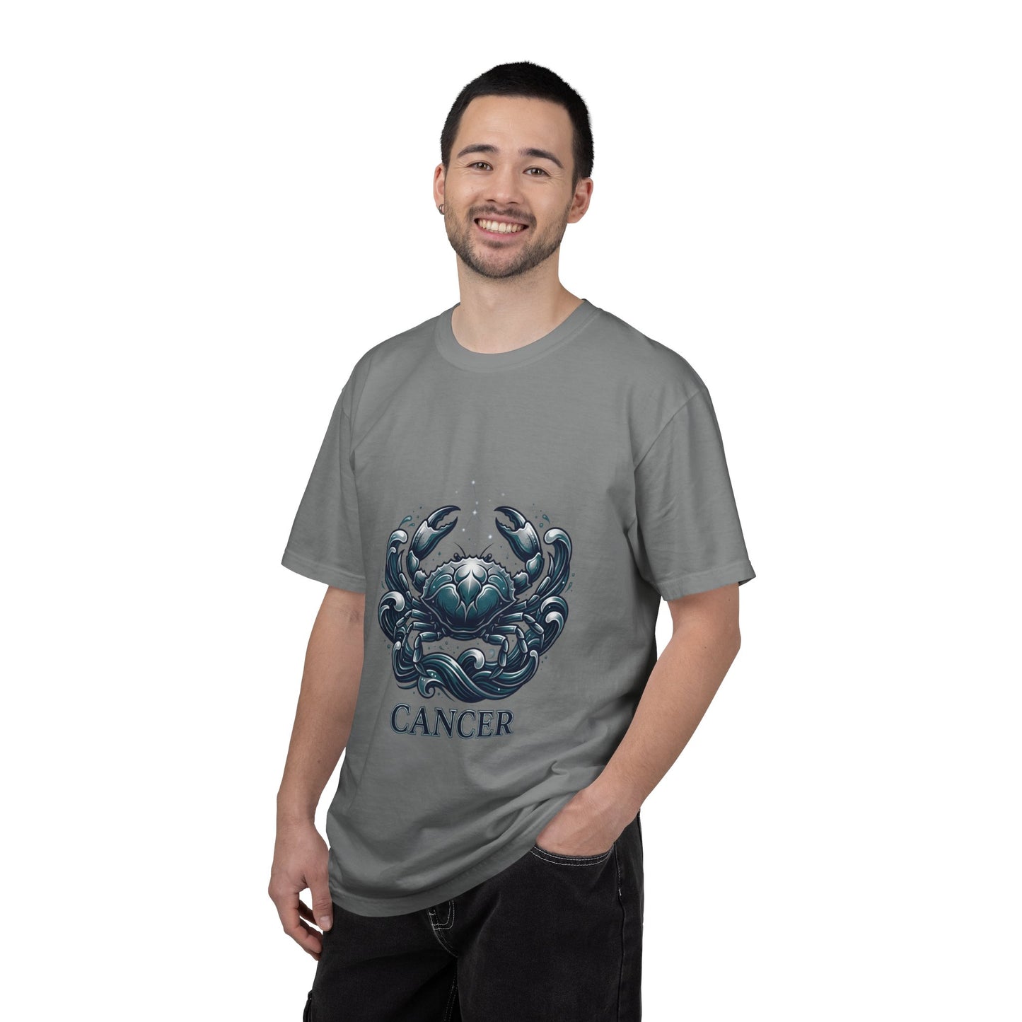 Cancer Zodiac T-Shirt — Stylized Crab Astrological Tee