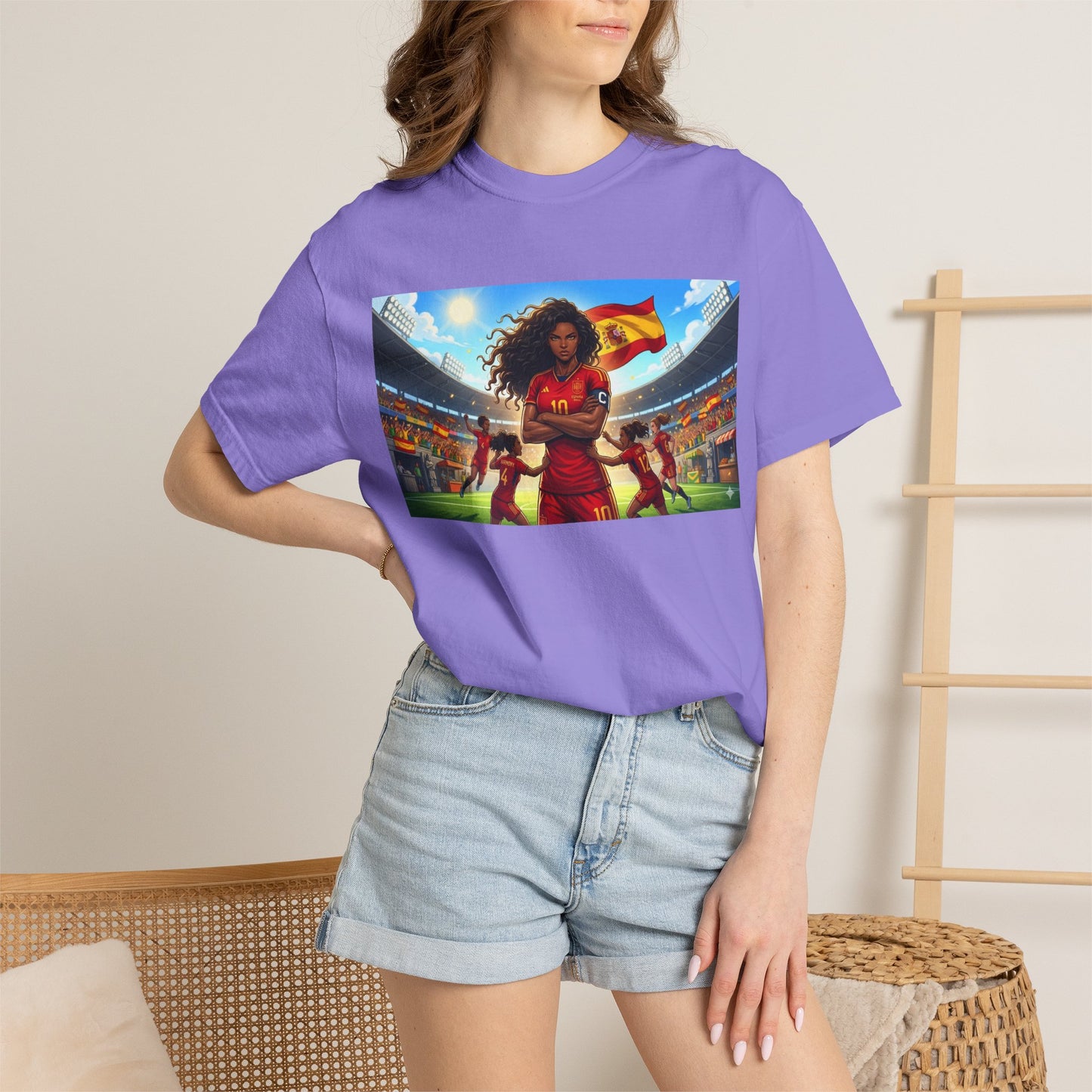 Spain – Female Soccer Champion - Stadium Graphic T-Shirt