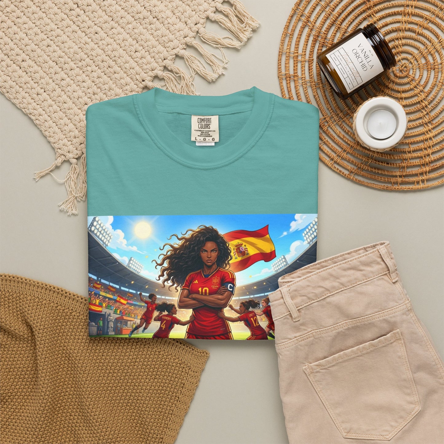Spain – Female Soccer Champion - Stadium Graphic T-Shirt