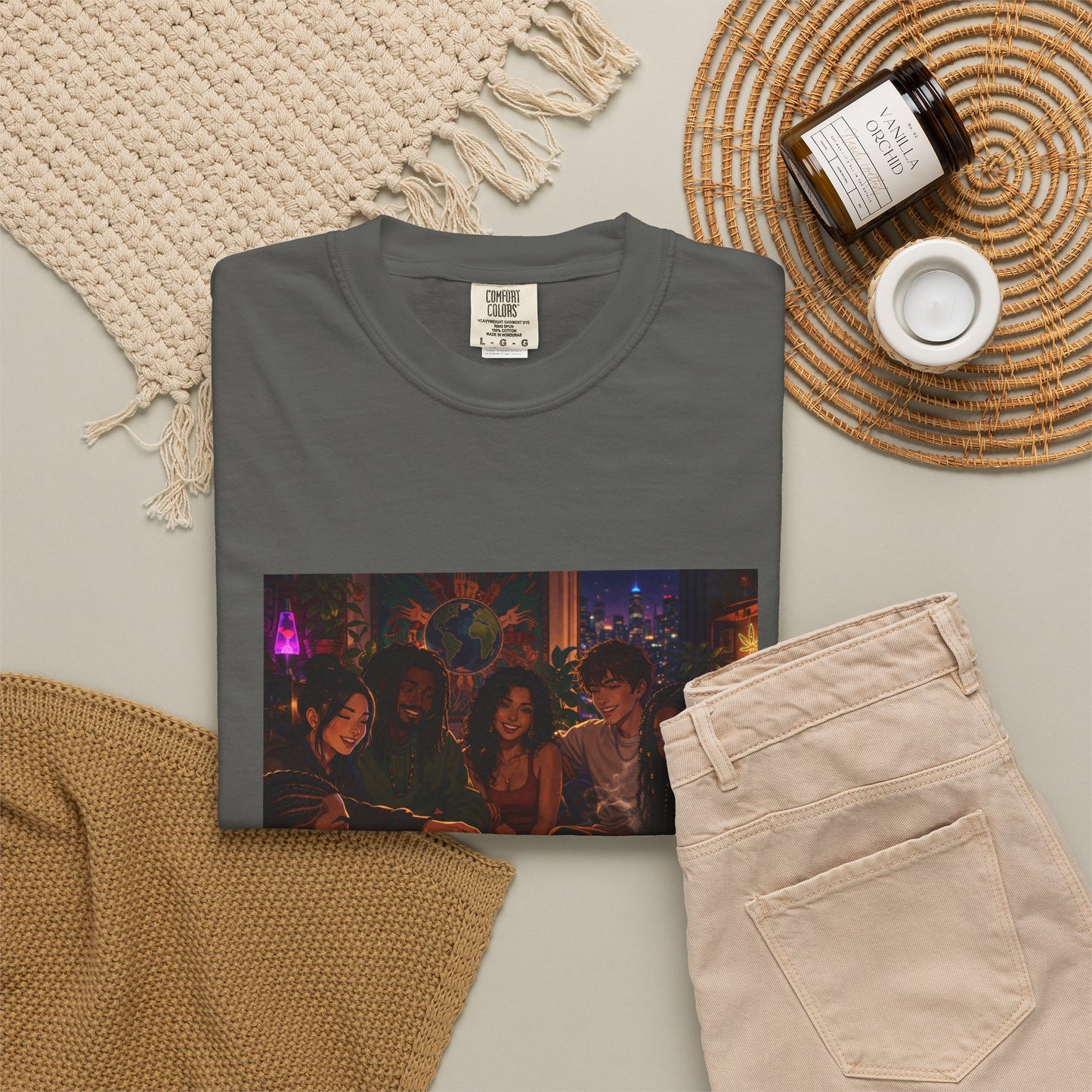 OUR MEMORIES - Vintage Night Party Scene T-Shirt