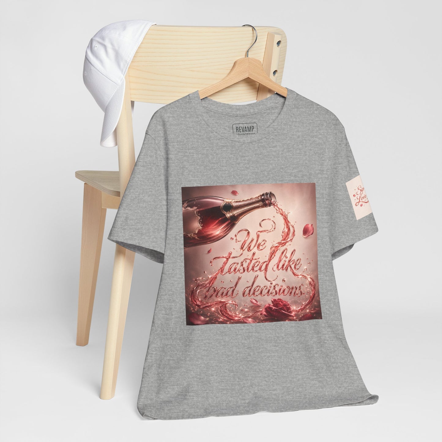 We Tasted Like Bad Decisions T shirt - Pink Champagne Pleasure Graphic Tee