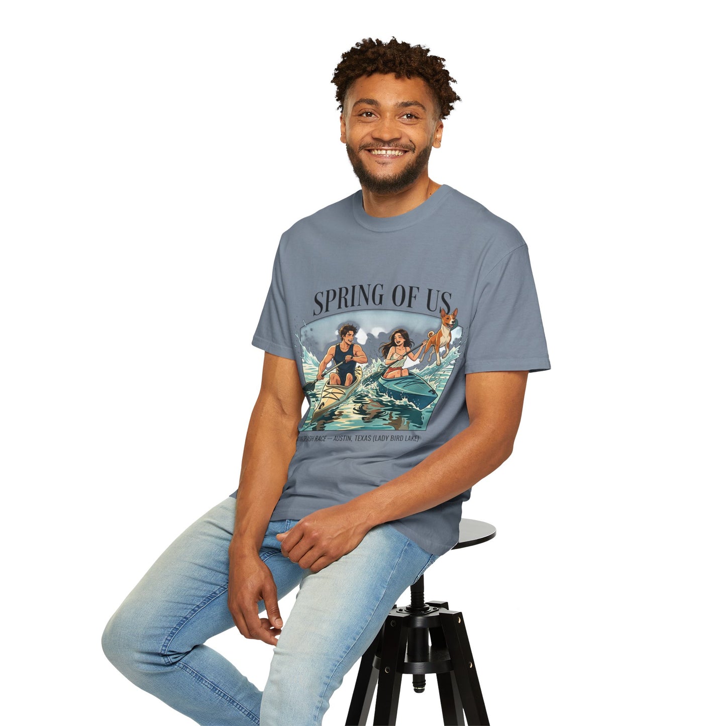 Spring of Us Kayaking T-Shirt — Retro Outdoor Adventure Tee
