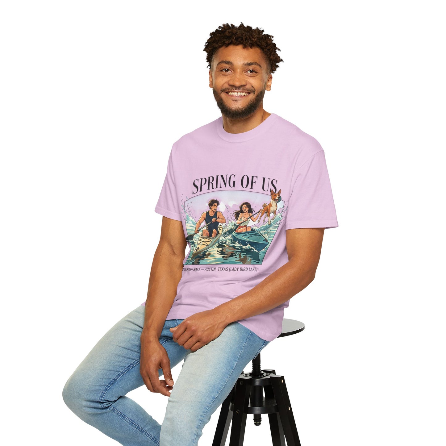 Spring of Us Kayaking T-Shirt — Retro Outdoor Adventure Tee