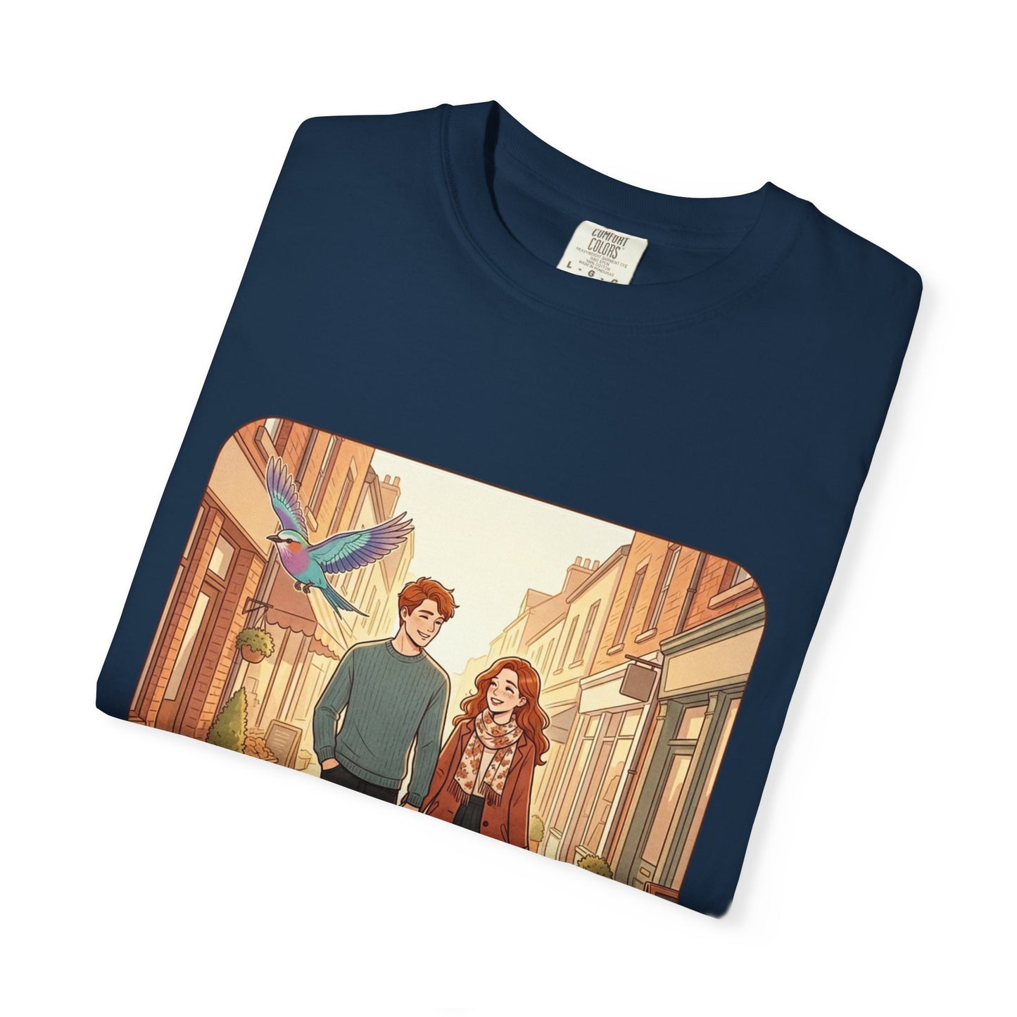 Romantic Stroll T-Shirt — “It’s the little moments” Couple Illustration Tee