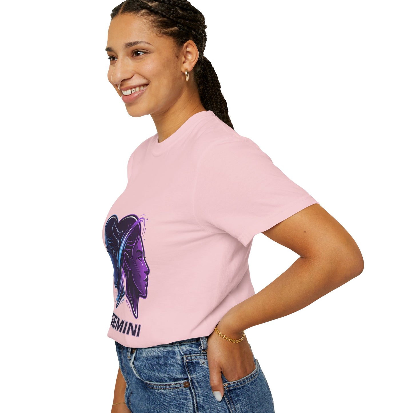 Gemini Zodiac T‑Shirt — Dual Faces Astrology Tee