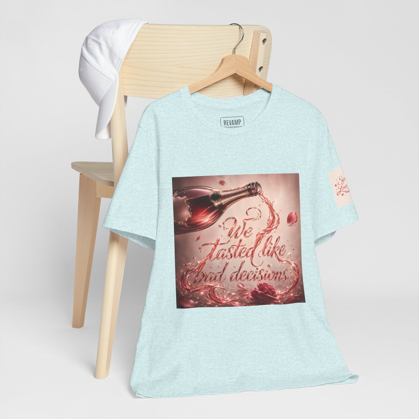 We Tasted Like Bad Decisions T shirt - Pink Champagne Pleasure Graphic Tee
