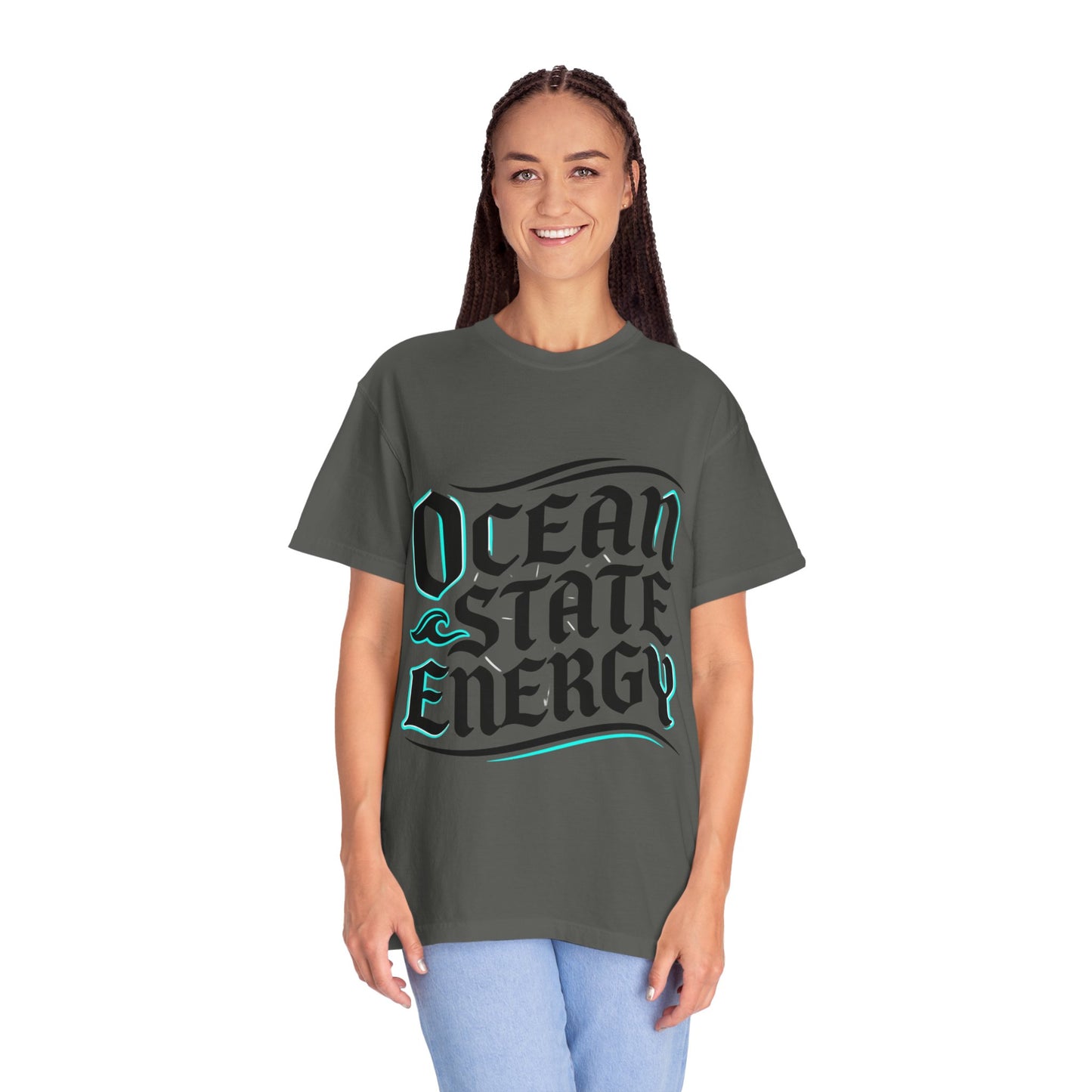 Ocean State Energy T-Shirt — Nautical Script Graphic Tee