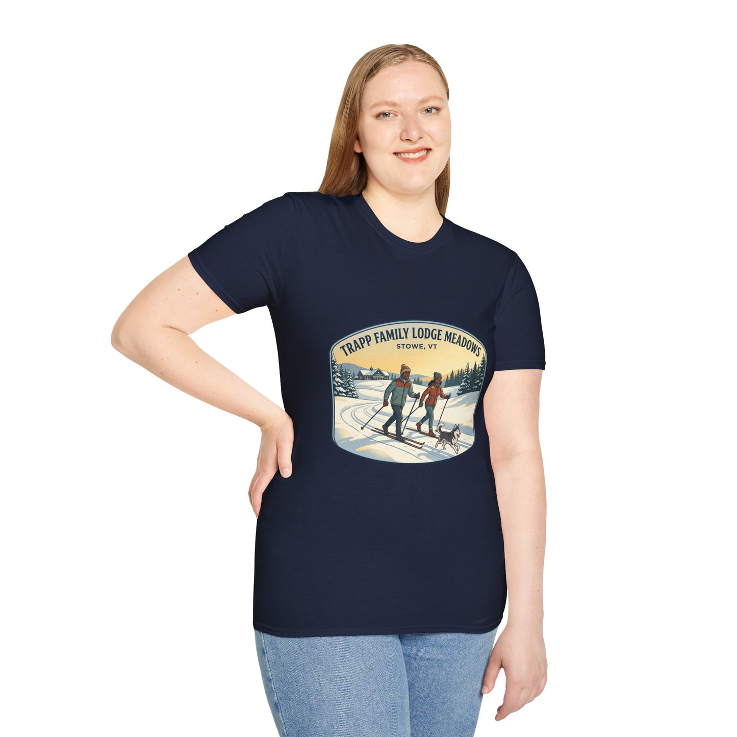 Trapp Family Lodge Meadows Skiing T-Shirt