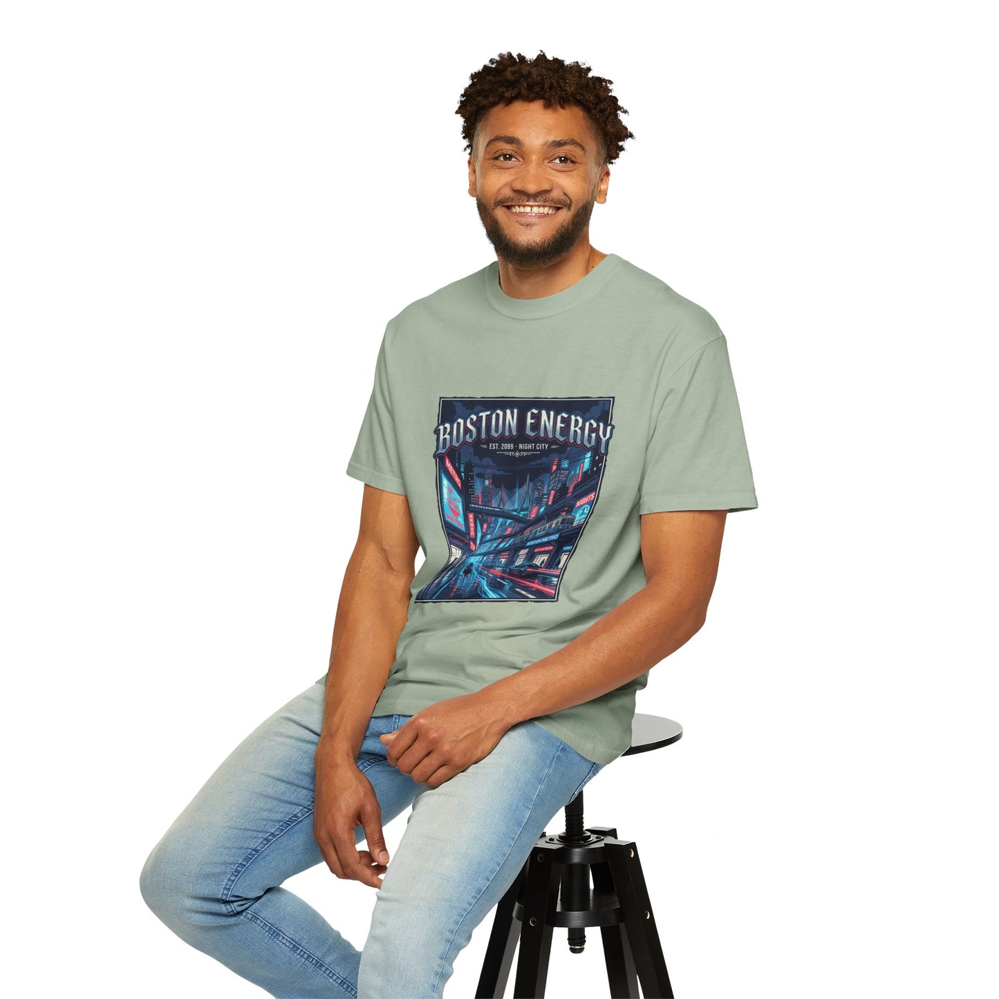 Boston Energy Graphic T-Shirt — Neon City Streetwear