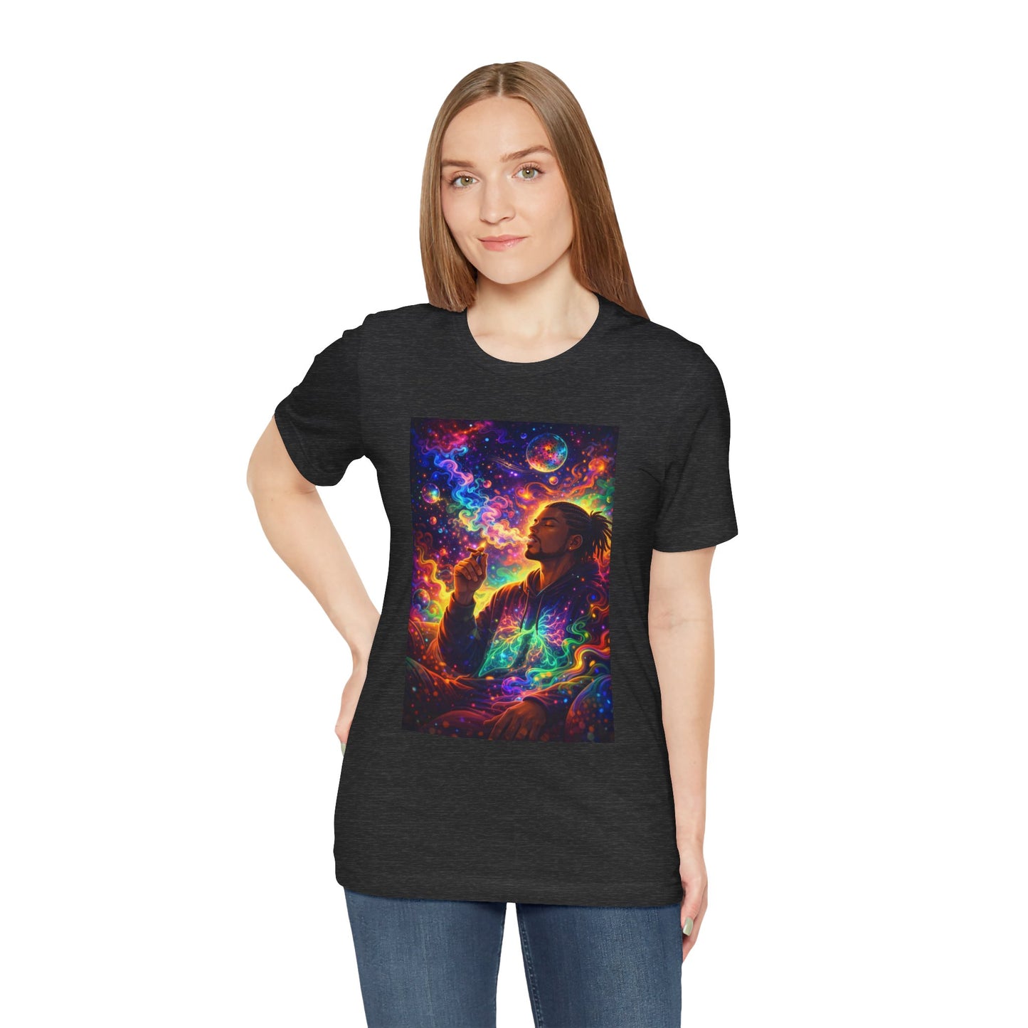 Psychedelic Session T-Shirt — Cosmic Portrait Graphic Tee