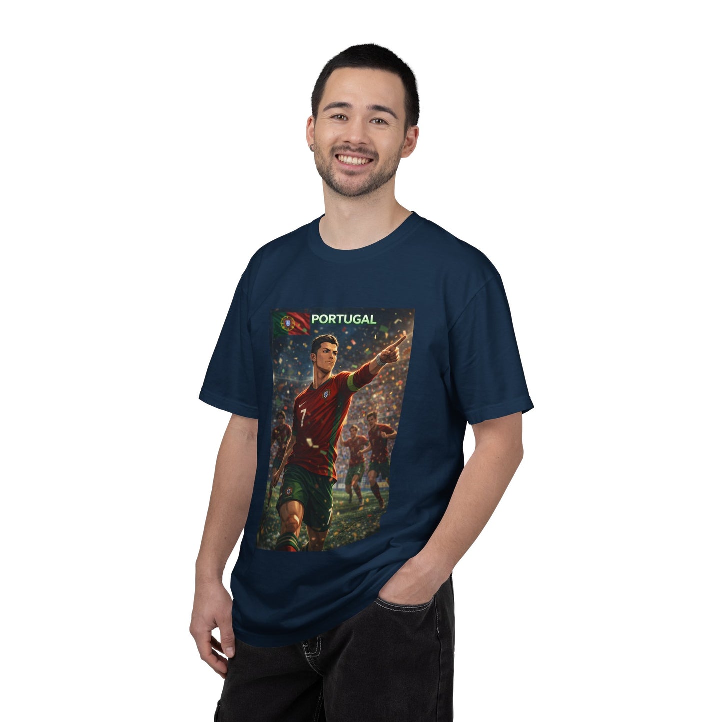 Portugal Soccer Poster T-Shirt — Cristiano Ronaldo Tribute Tee
