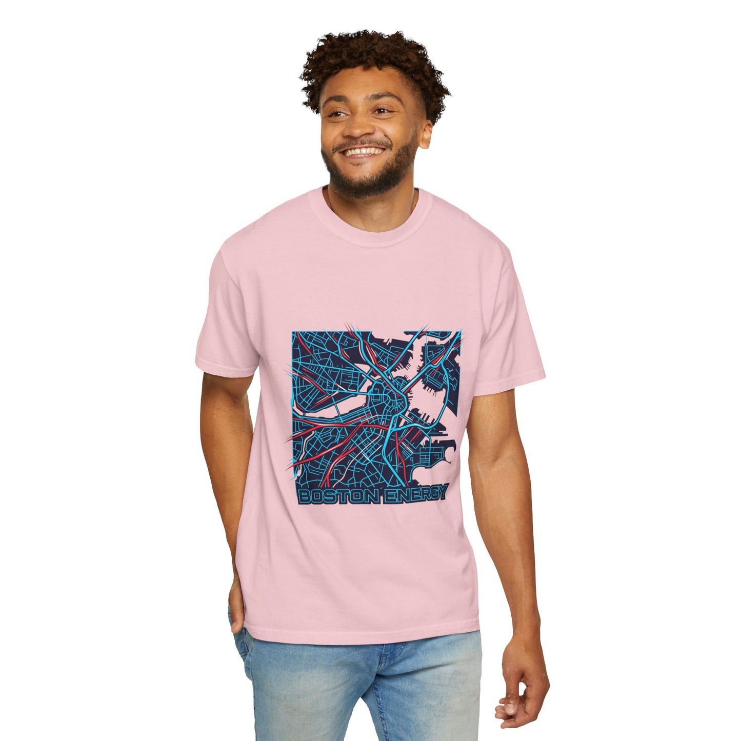 Boston Energy Map T-Shirt — City Map Graphic Tee