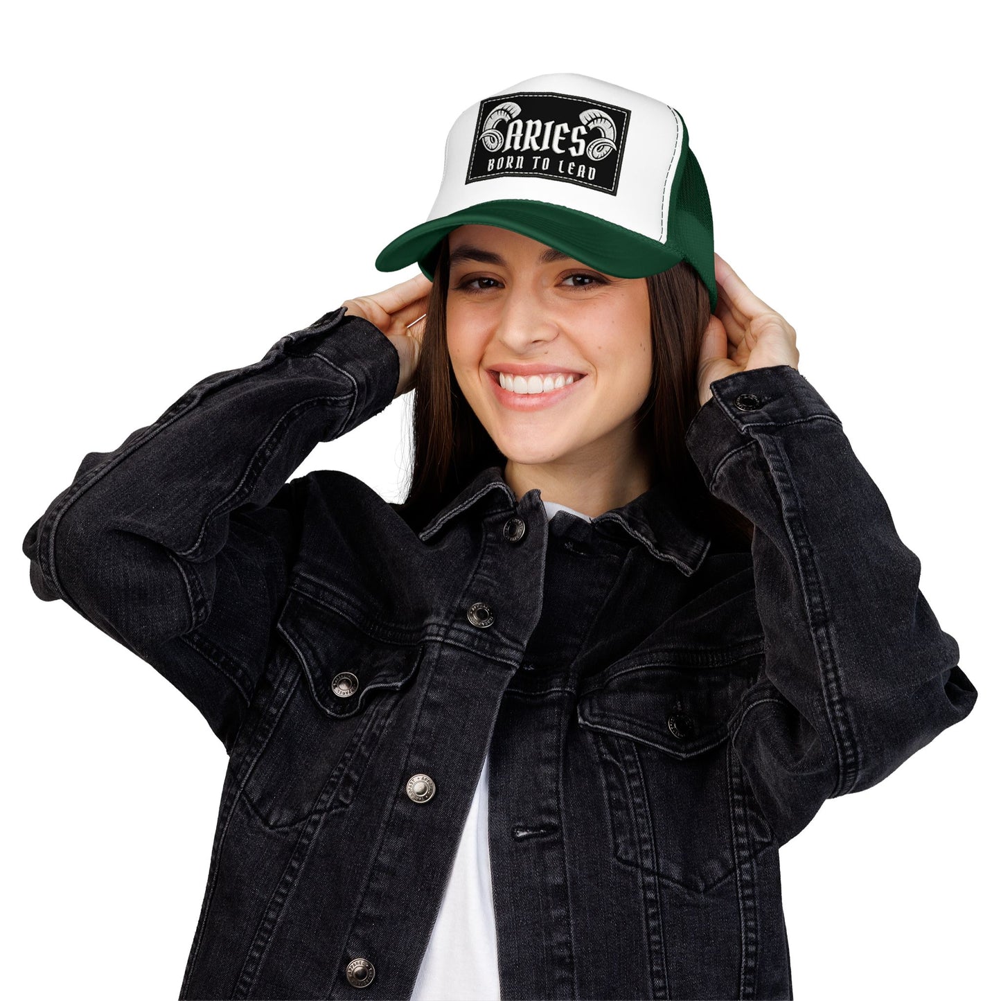 Trucker Hat - Aries 'Born to Lead' Zodiac Cap