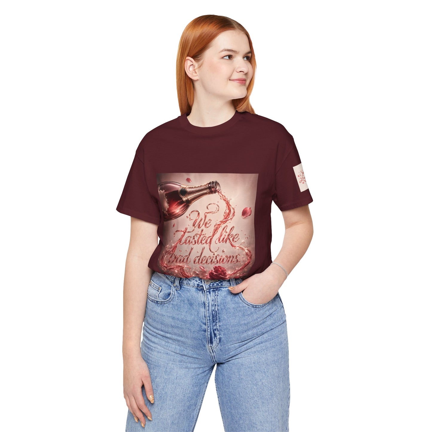 We Tasted Like Bad Decisions T shirt - Pink Champagne Pleasure Graphic Tee
