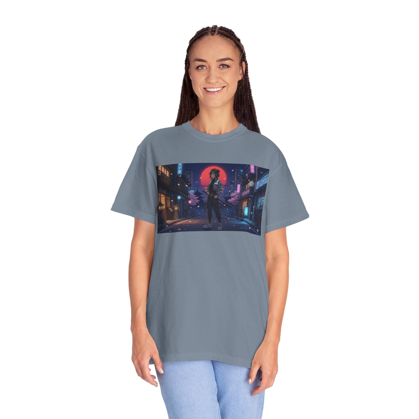 Japan — Samurai City Tradition + Nightscape T-Shirt —  Graphic Tee