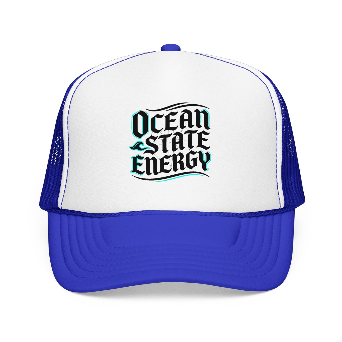 Clean Slate Energy Trucker Hat — Retro Script Foam Mesh Cap