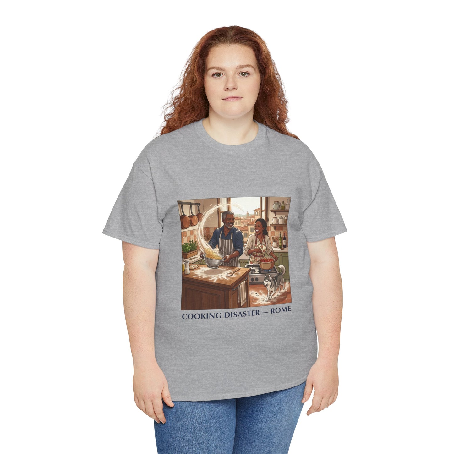 T-Shirt — 'Cooking Disaster — Rome' Illustrated Cooking Tee