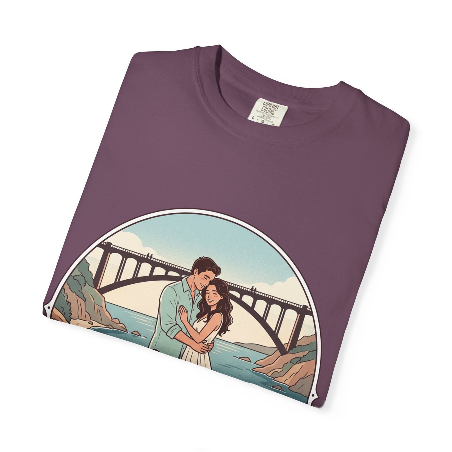 T-Shirt — Romantic Coastal Couples Tee “Some Moments Are Forever” with Dogs