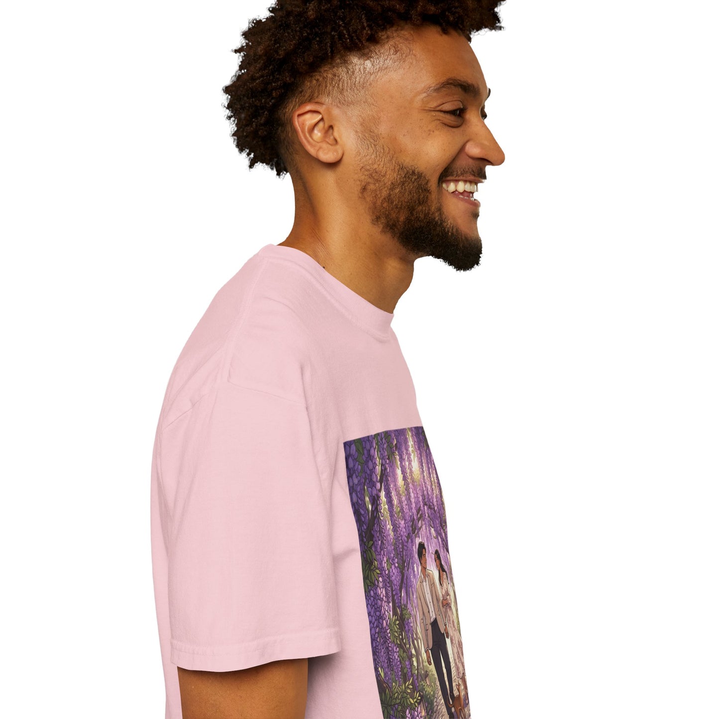 Spring of Us T-Shirt — Romantic Wisteria Couple Graphic Tee