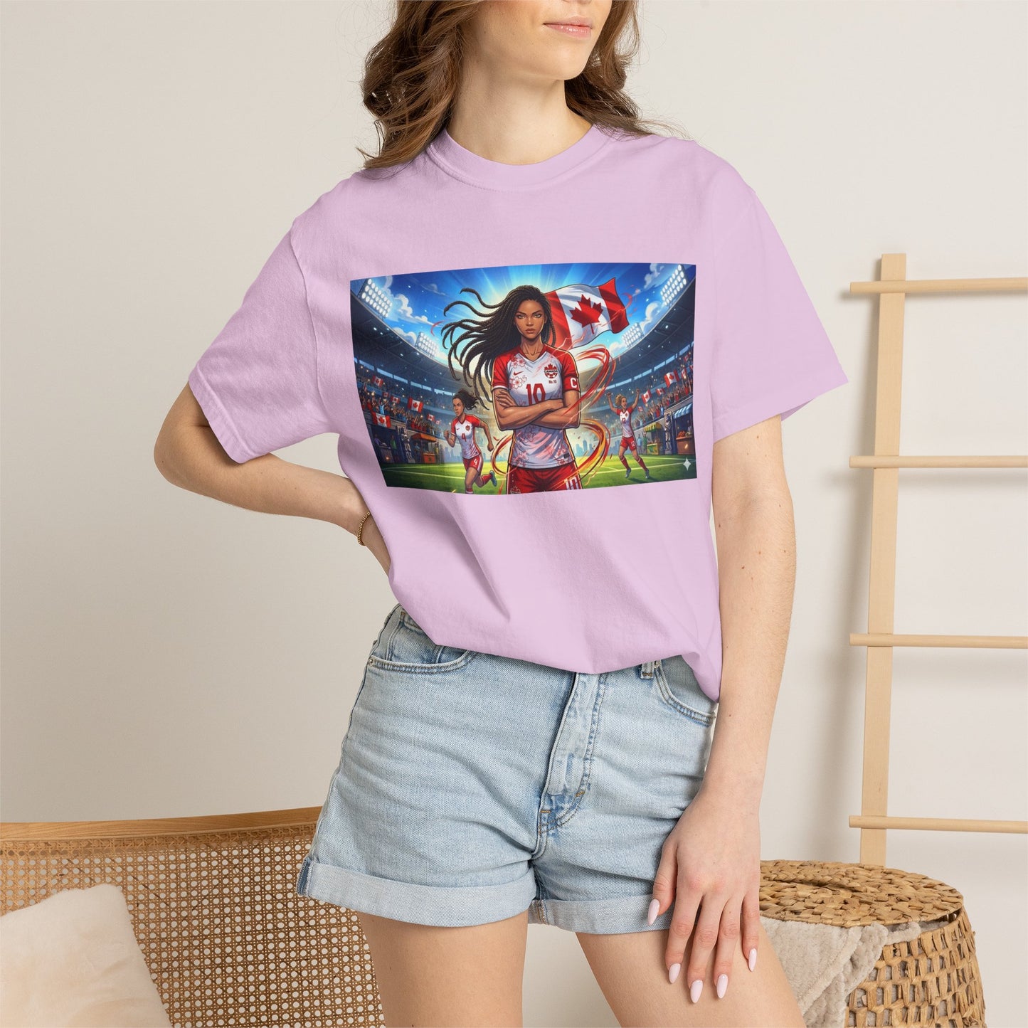 Soccer Star Canada T-Shirt — Women’s Team Jersey Graphic