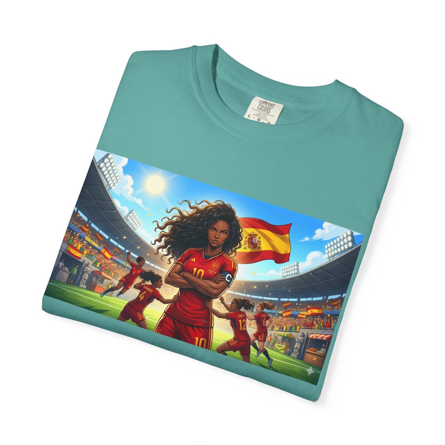 Spain – Female Soccer Champion - Stadium Graphic T-Shirt