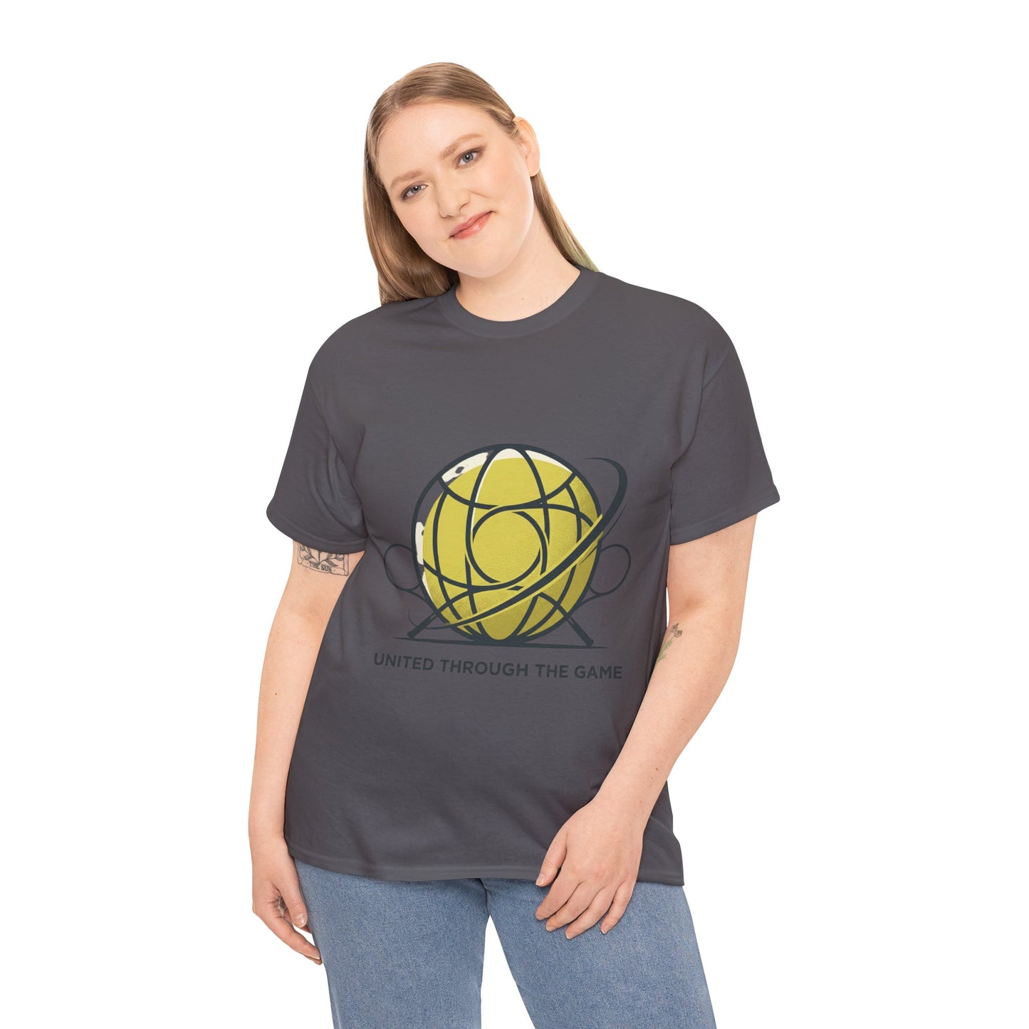 Basketball Orbit T-Shirt — “United Through The Game” Graphic Tee