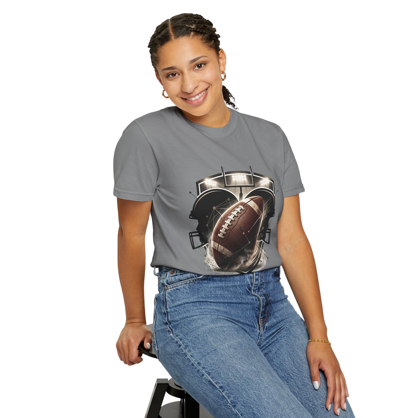 Football T-Shirt — "United Through the Game" Team Spirit Tee