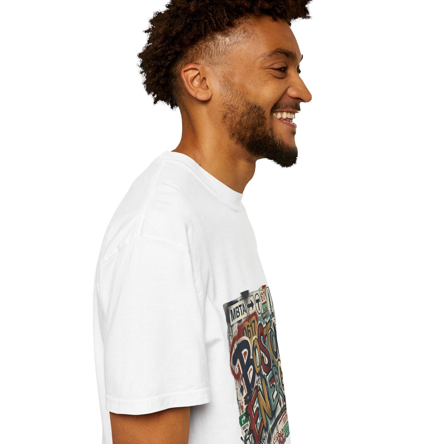 Boston Energy T-Shirt — Graffiti Cityscape Tee