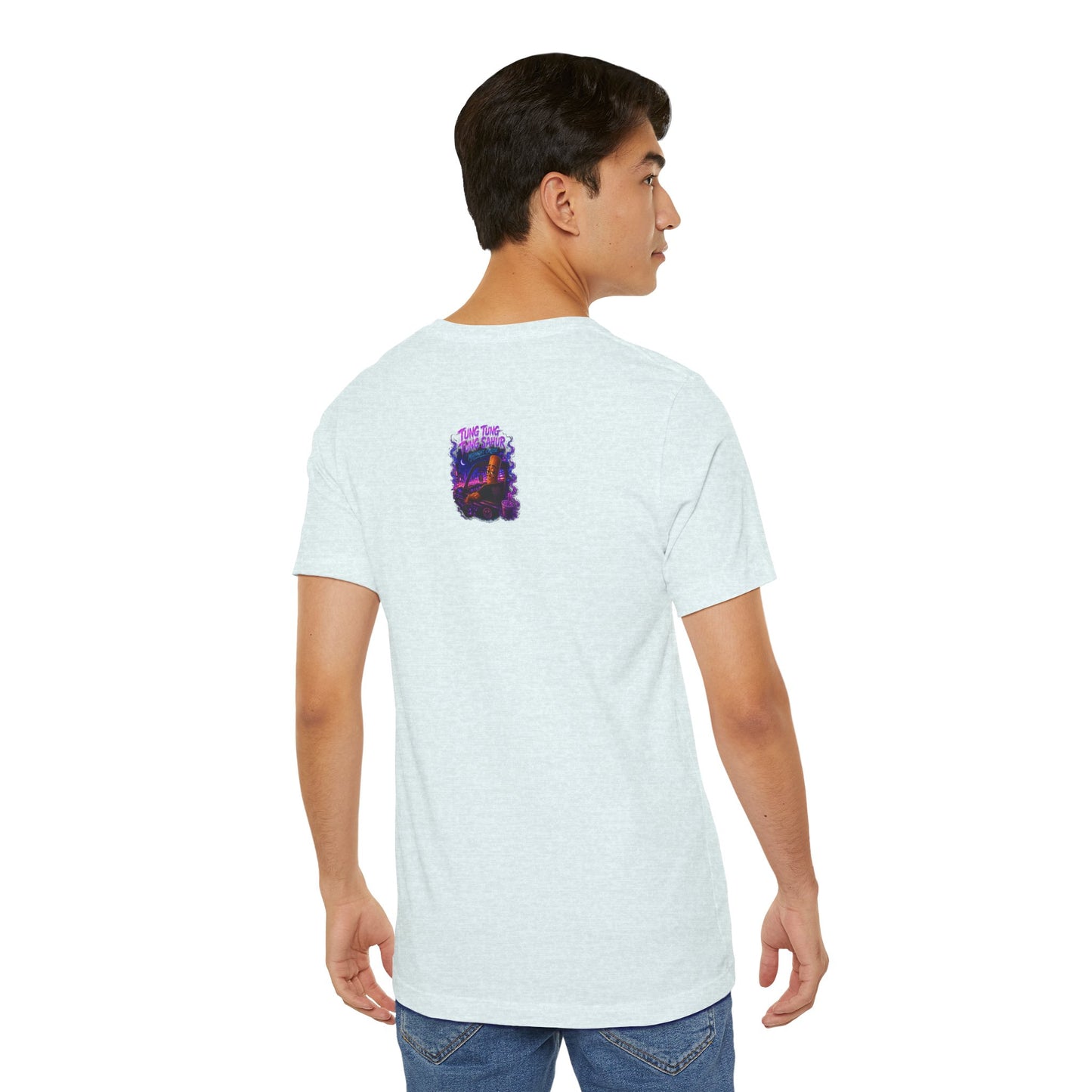Tung Tung Tung Sahur Who Ride Like Us T-Shirt — Night Cruise Vaporwave Graphic Tee