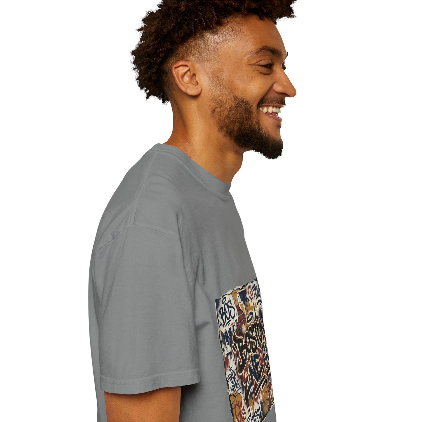 Boston Graffiti Tee — Urban Street Art T‑Shirt