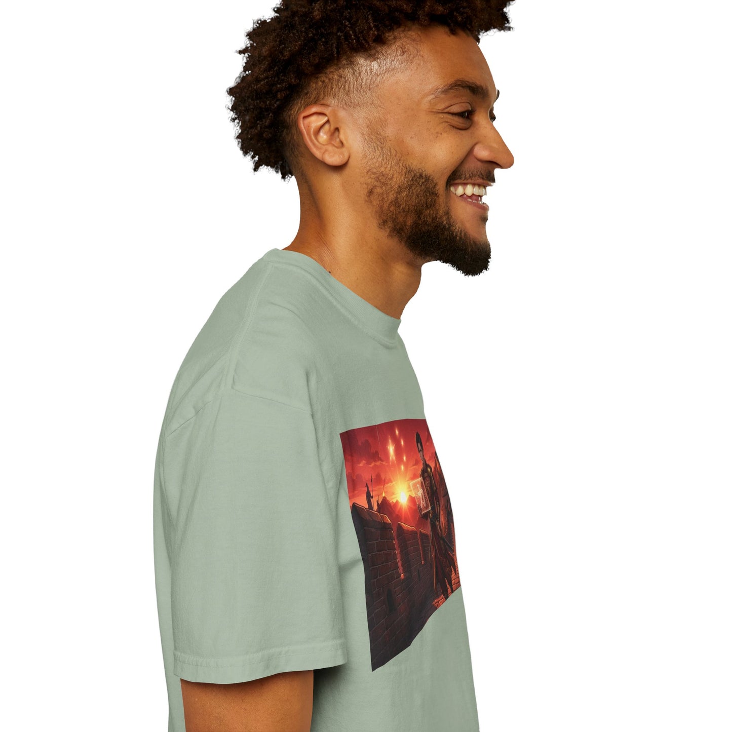 Scout Regiment Sunset T-Shirt — Anime Military Wall Scene