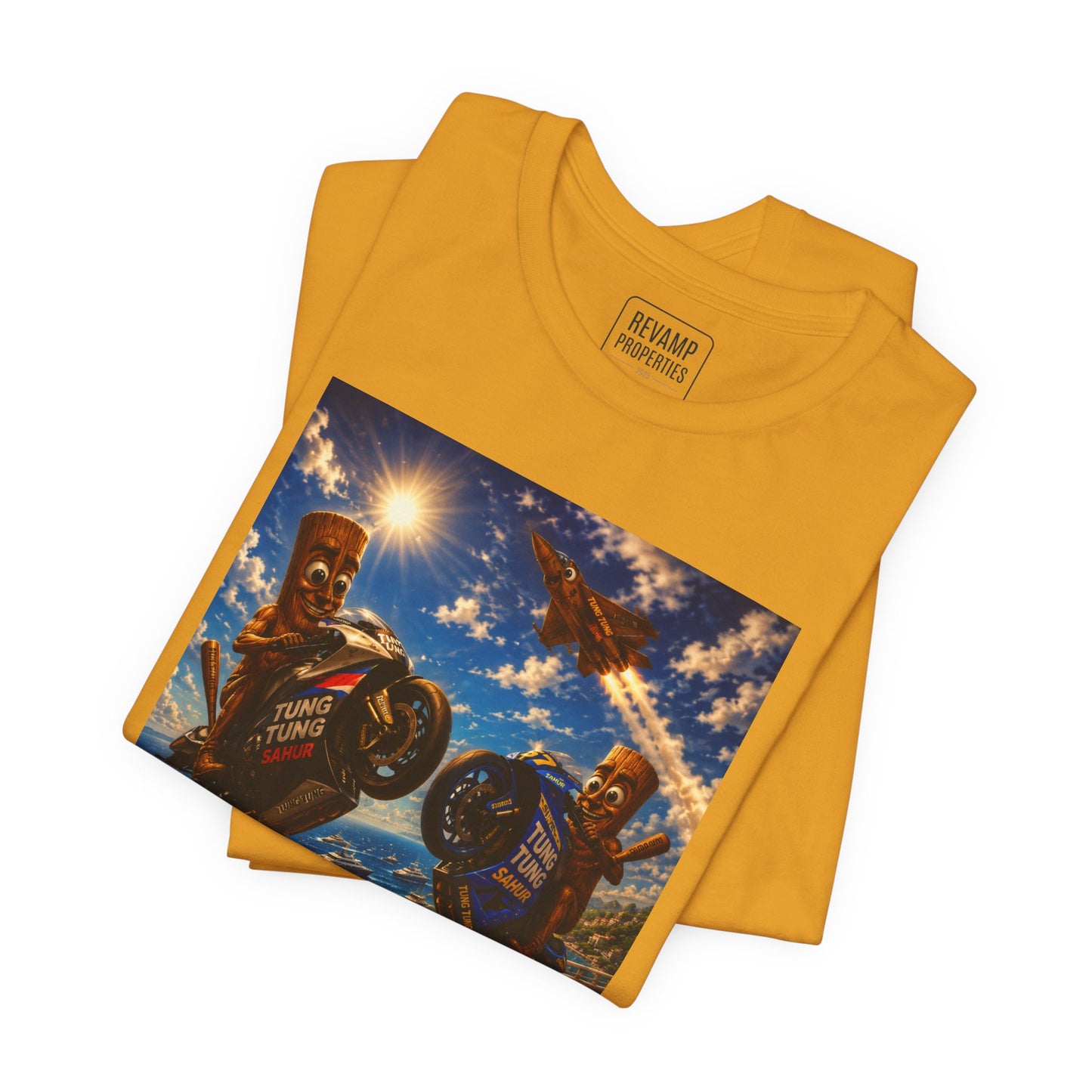 Motorcycle Stunt Tee — Sahara Riders Graphic T-Shirt