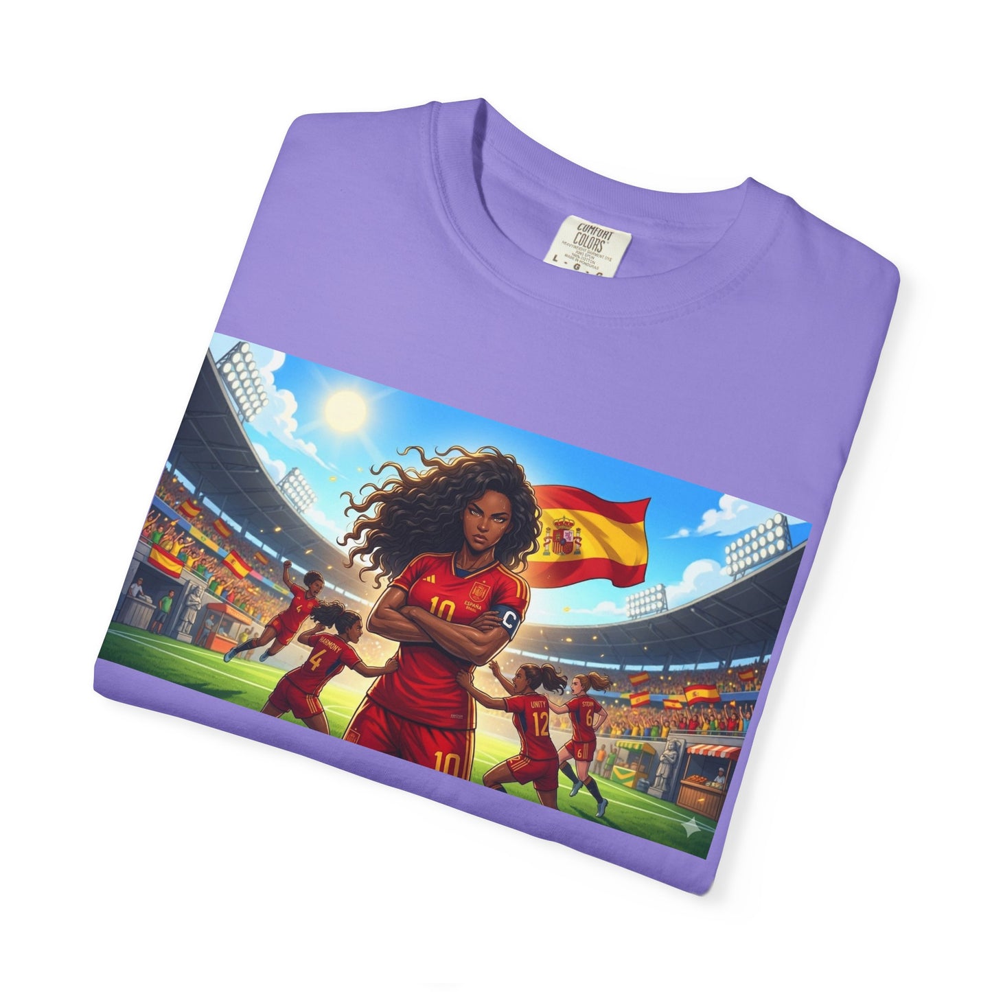 Spain – Female Soccer Champion - Stadium Graphic T-Shirt