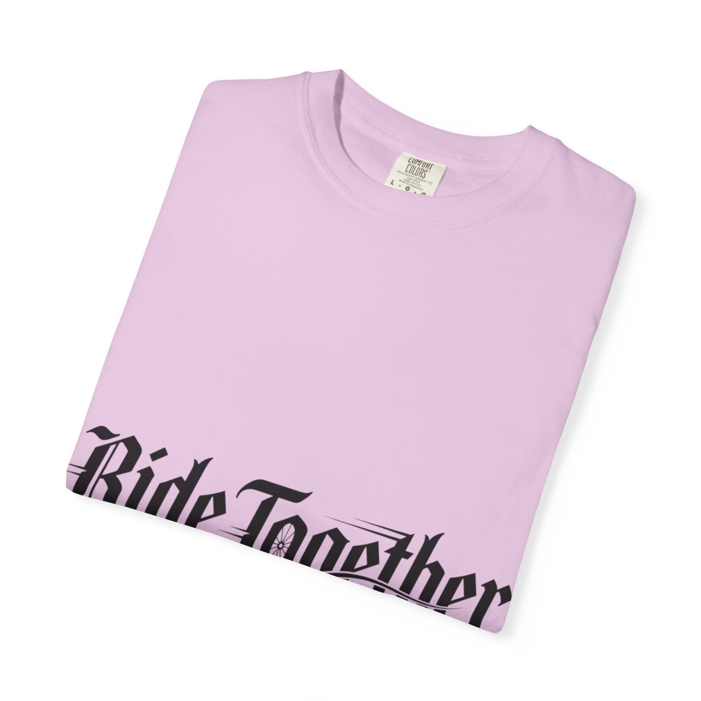 Ride Together T-Shirt — Gothic Script Motorcycle Tee