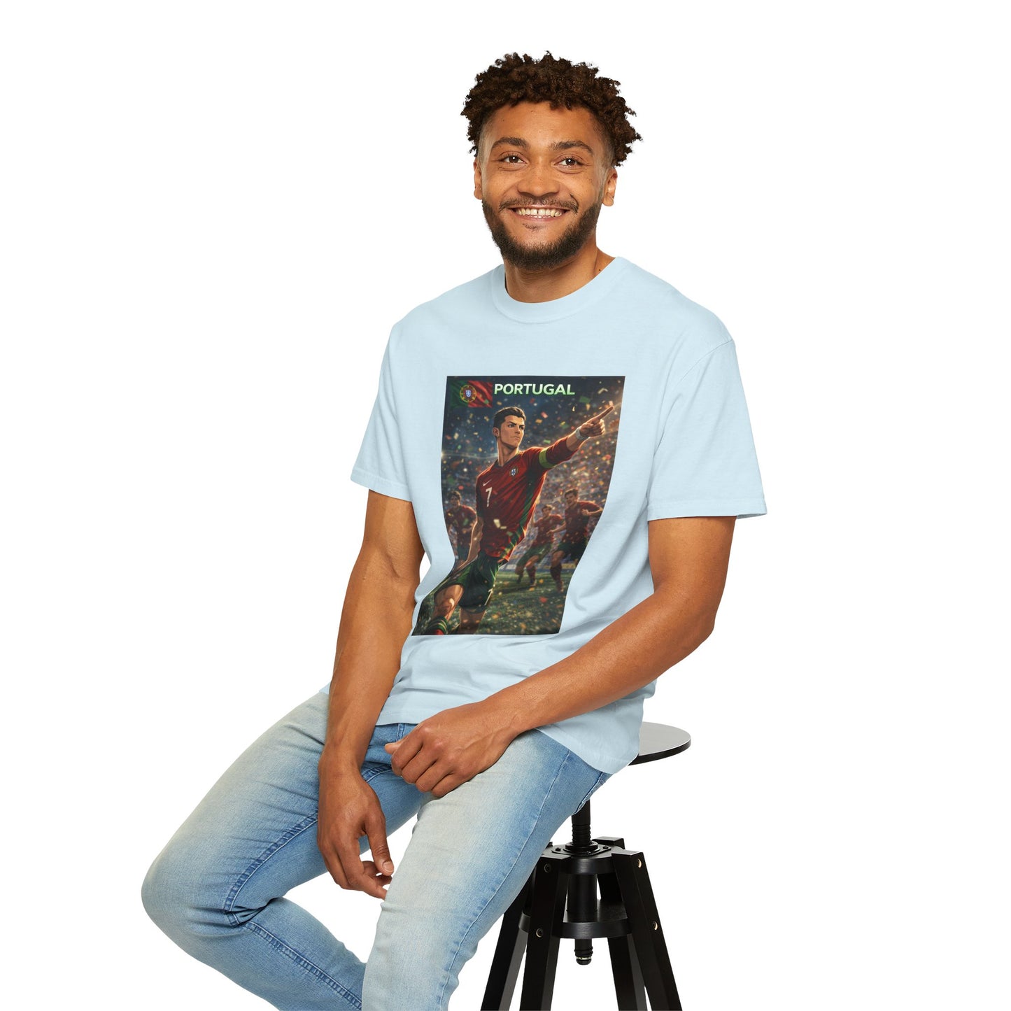 Portugal Soccer Poster T-Shirt — Cristiano Ronaldo Tribute Tee