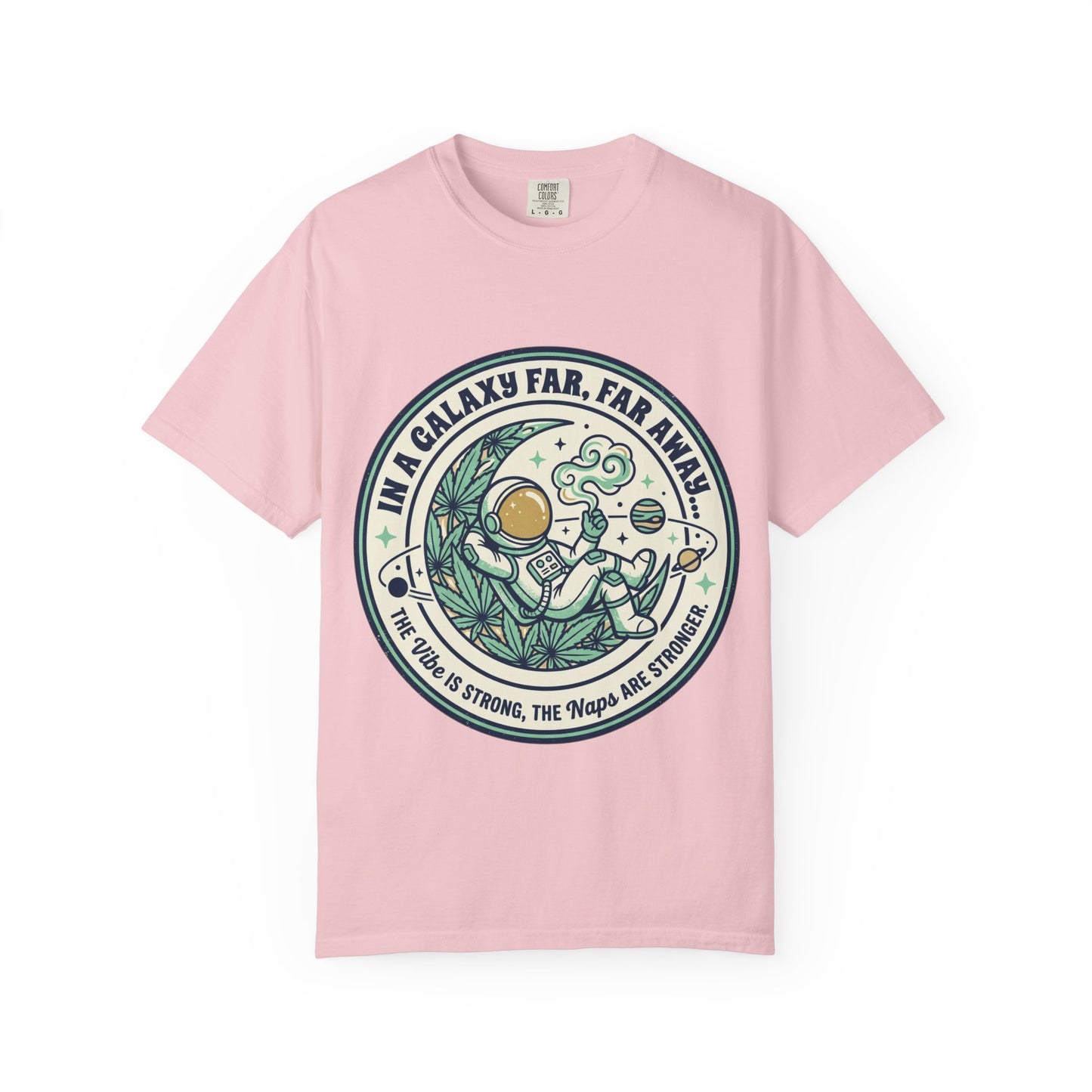 T-Shirt — "In a Galaxy Far, Far Away" Retro Space Nap Graphic Tee