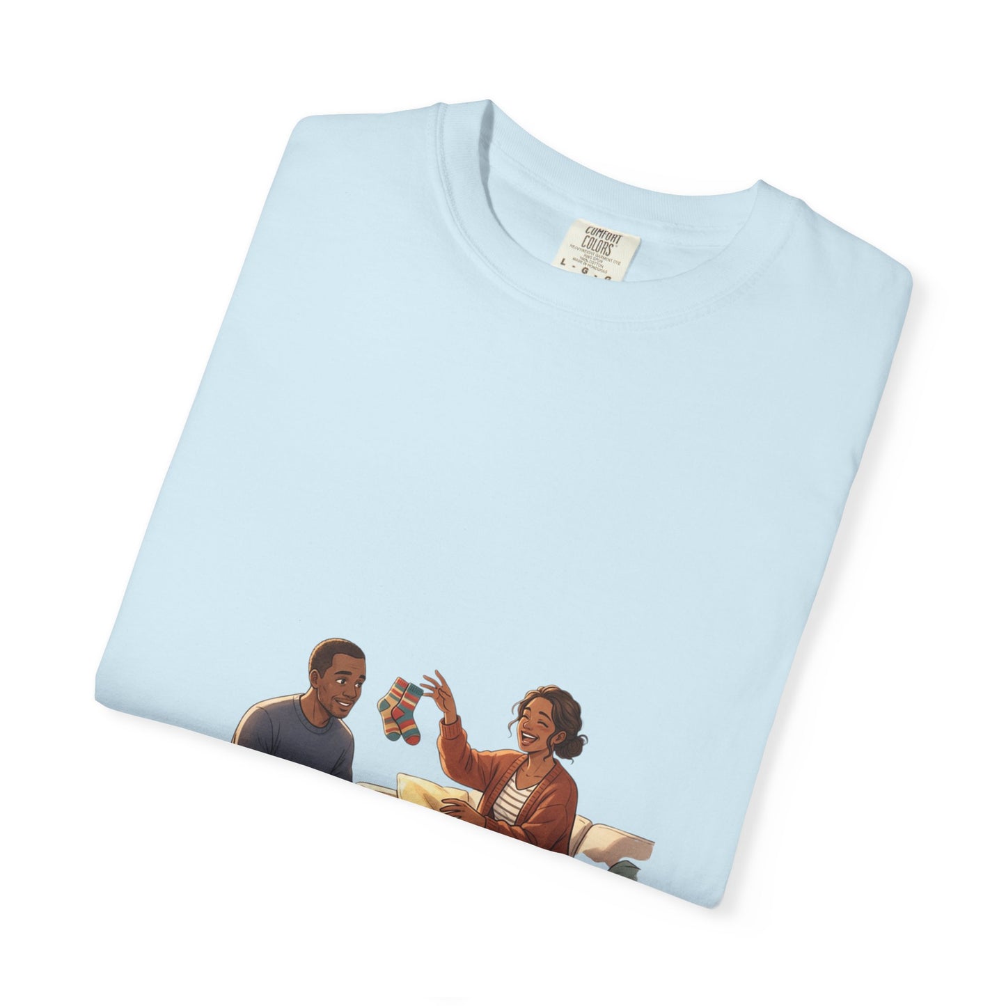 Picnic Cheers T-Shirt — Vintage Couple & Dog Illustration Tee