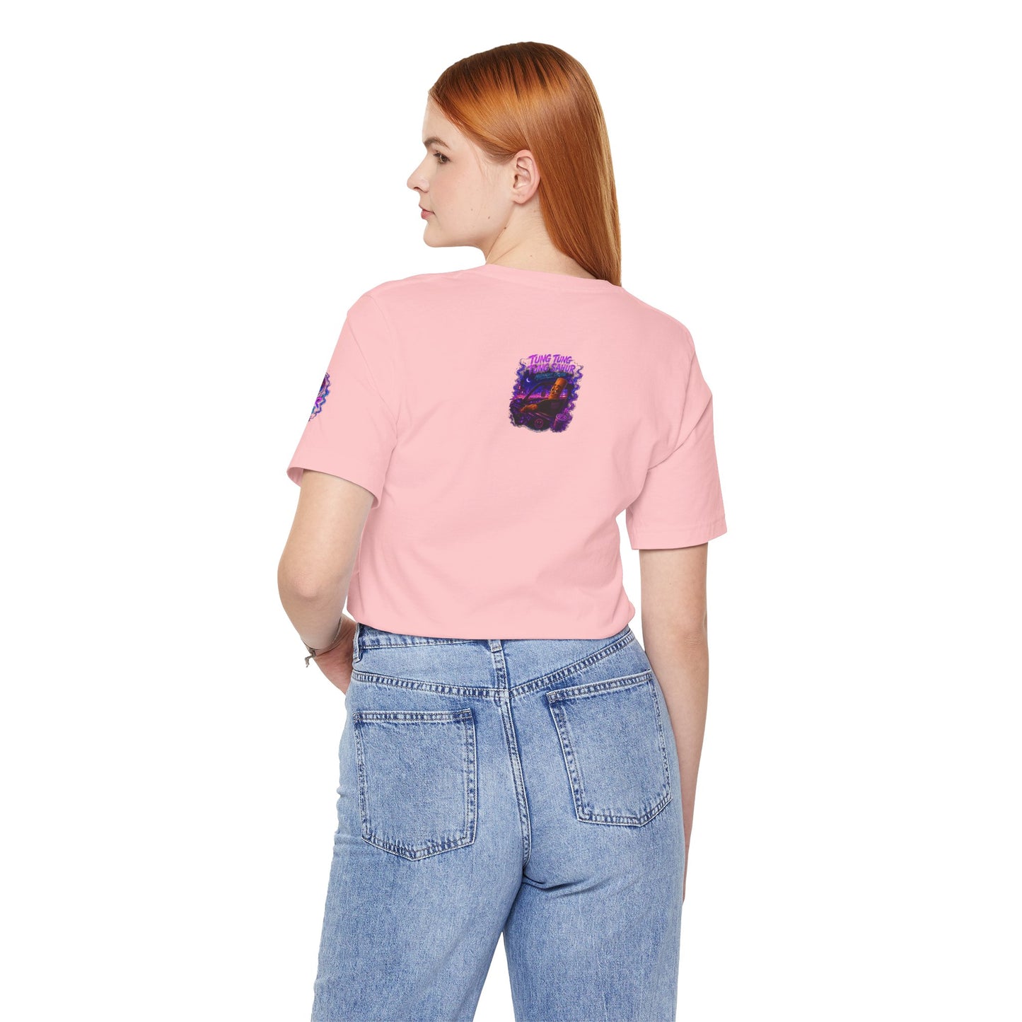 Tung Tung Tung Sahur Who Ride Like Us T-Shirt — Night Cruise Vaporwave Graphic Tee