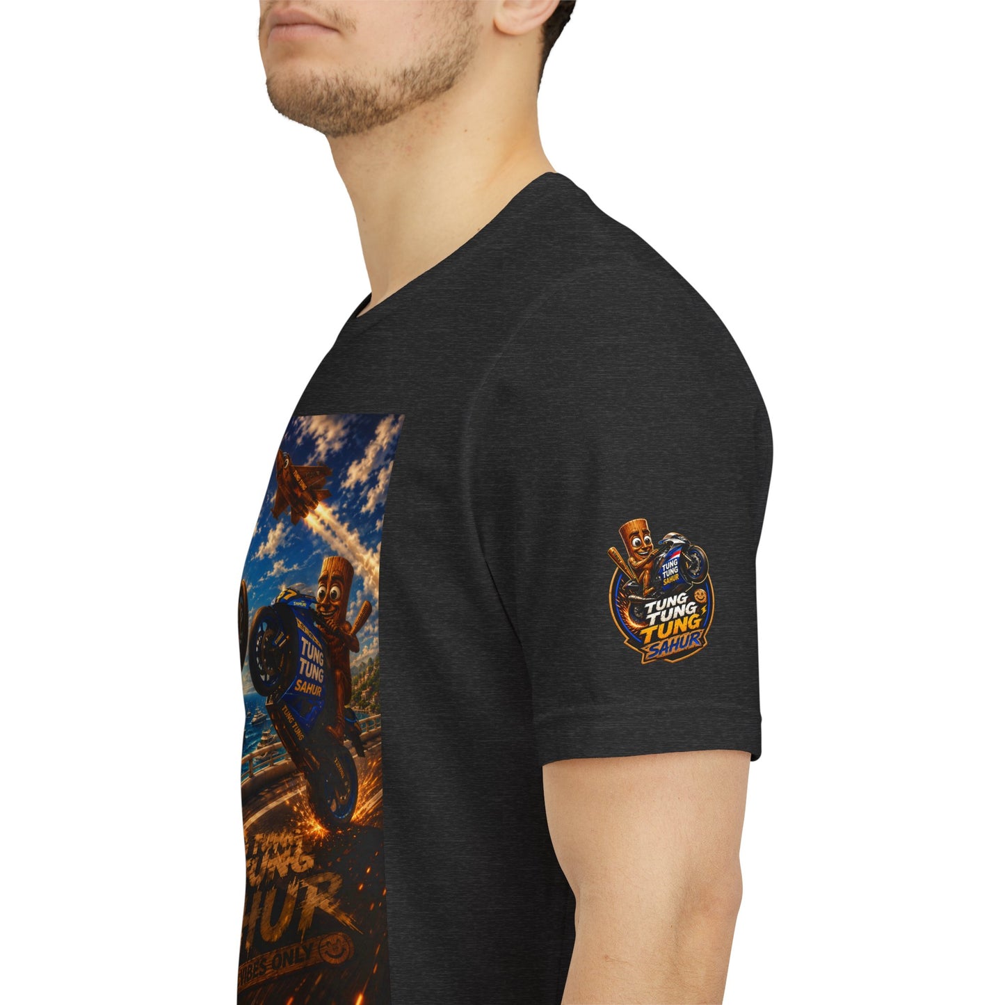 Motorcycle Stunt Tee — Sahara Riders Graphic T-Shirt