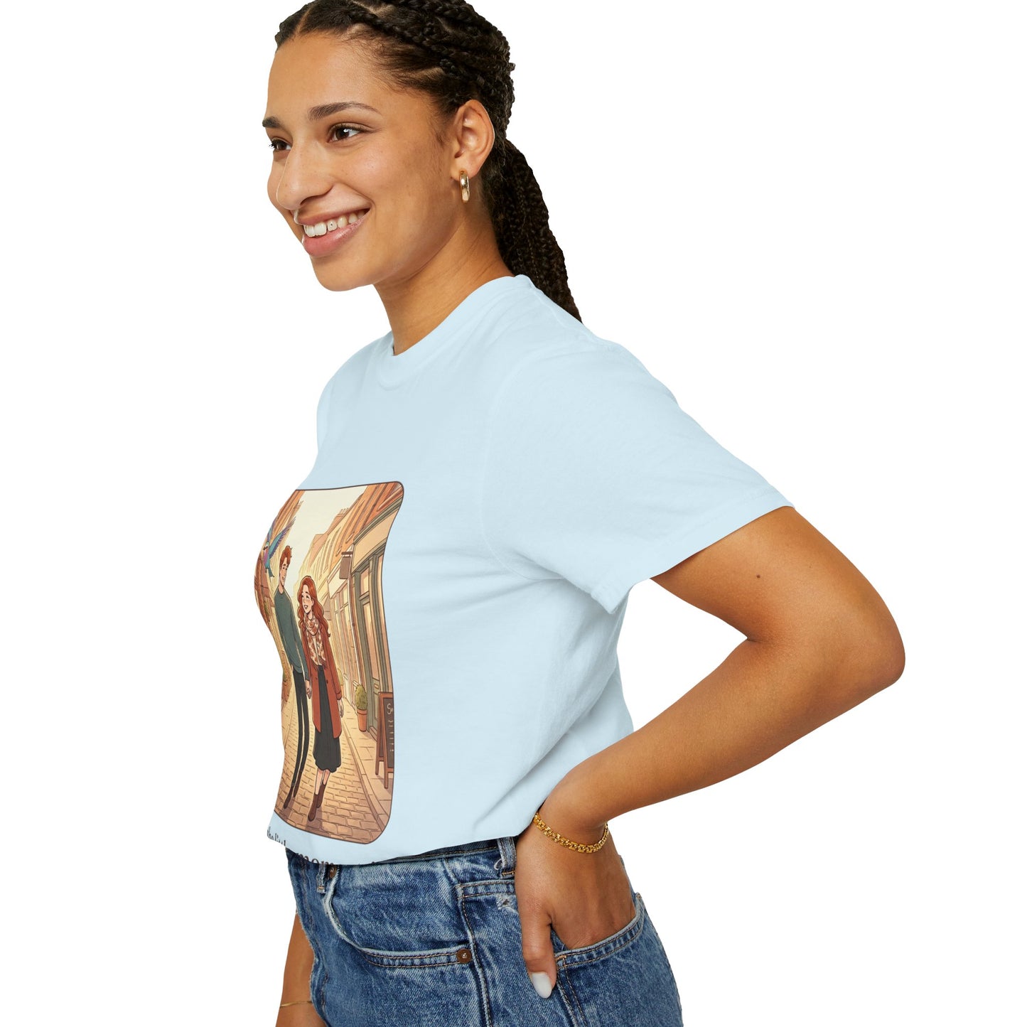 Romantic Stroll T-Shirt — “It’s the little moments” Couple Illustration Tee